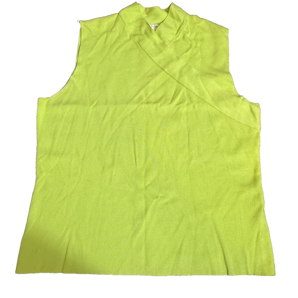 VTG Isaac Mizrahi  Sleeveless‎ green Knit Top – XXL